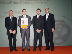 left to right:  Gerald Schweighofer, Dr. Andreas Krause, Prof. Holger Militz,...