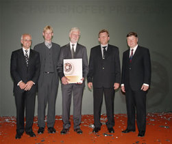 left to right:  Gerald Schweighofer, Dr. Johan Oja, Prof. Anders Grnlund, Dr....