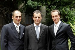 from left to right: Albino Angeli, Gianni Dal Ri and Andrea Polastri