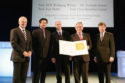 von links nach rechts:  Gerald Schweighofer, Dr. Yoshiaki Amino, Prof. Peer...