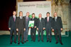 left to right: Georg Erlacher (jury), Hermann Kauffmann, Frank Lattke, Pekka...