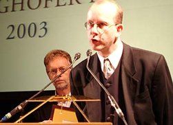 Die Preistrger Christoph Affentranger und Otto Hofstetter