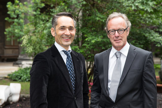von links nach rechts: Hubert Rhomberg und Hermann Kaufmann