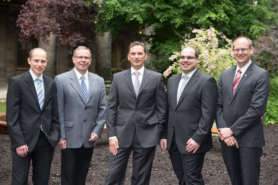 von links nach rechts: Friedemann Diehl, Rainer Bahmer, Leander Bathon, Jens...