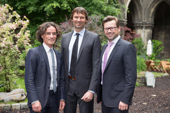 von links nach rechts: Ulrich Spiegel, Stefan Krestel und Gernot Kulmer