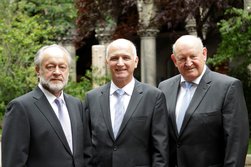 von links nach rechts: Richard Rister, Georg Reis und Erhard Jung