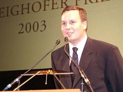 Der Förderpreisträger Lars Grotta