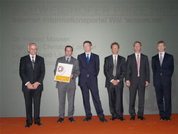 von links nach rechts:  Gerald Schweighofer, DI Christian Lackner, DR. Reinhard...