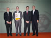 left to right: Gerald Schweighofer, Dr. Andreas Krause, Prof. Holger Militz, Dr....