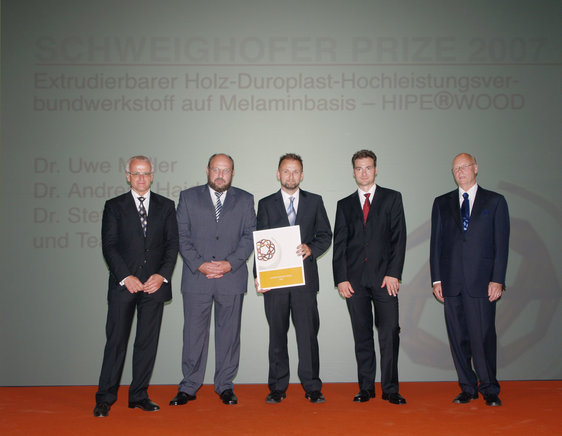von links nach rechts: Gerald Schweighofer, Dr. Uwe Müller, Dr. Andreas Haider,...